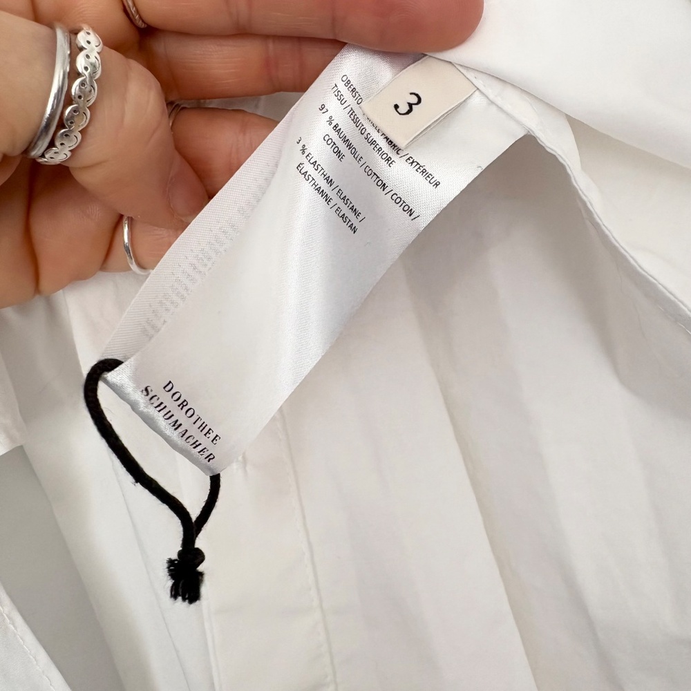 Dorothée Schumaccher poplin darted long blouse - Picture 5 of 6